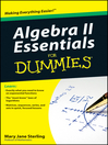 Cover image for Algebra II Essentials For Dummies